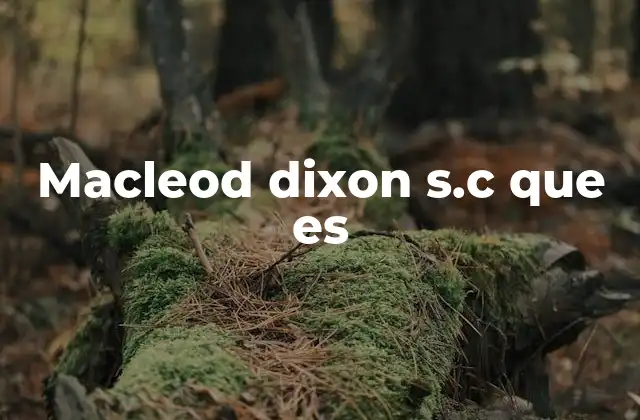 El impacto de Macleod Dixon en el sector empresarial