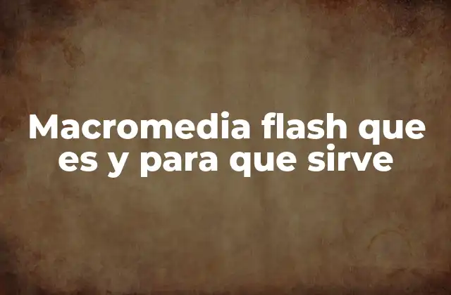 Macromedia Flash que es y para que Sirve 2 ¿Cómo se usaba Flash en la web?