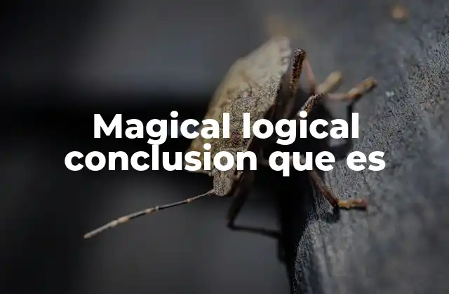 Magical Logical Conclusion que es