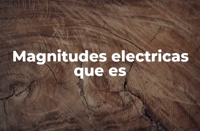 El papel de las magnitudes en el análisis de circuitos eléctricos