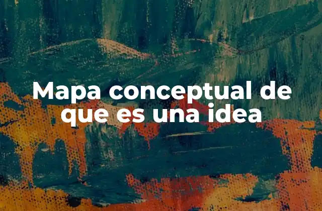 Mapa Conceptual de que es una Idea