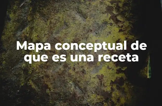 Mapa Conceptual de que es una Receta