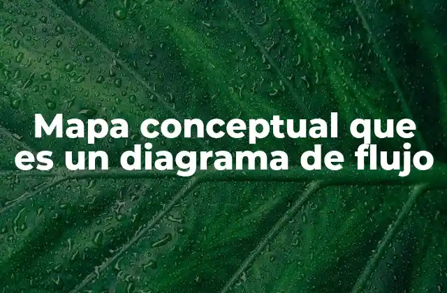 Mapa Conceptual que es un Diagrama de Flujo