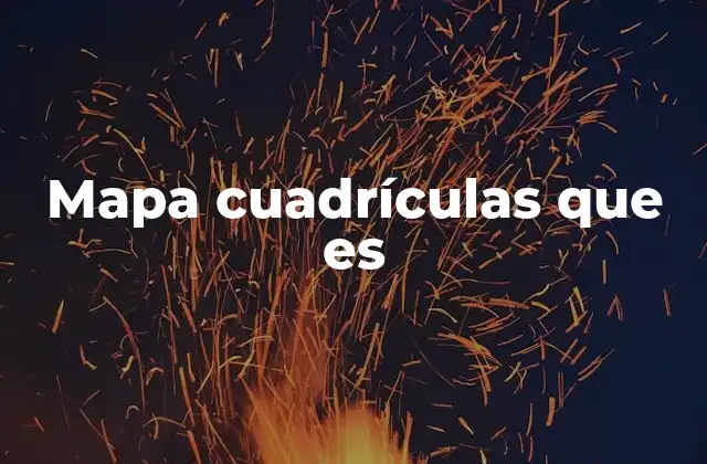 Mapa Cuadrículas que es