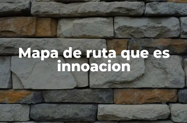 Mapa de Ruta que es Innoacion