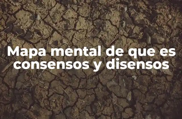 Mapa Mental de que es Consensos y Disensos