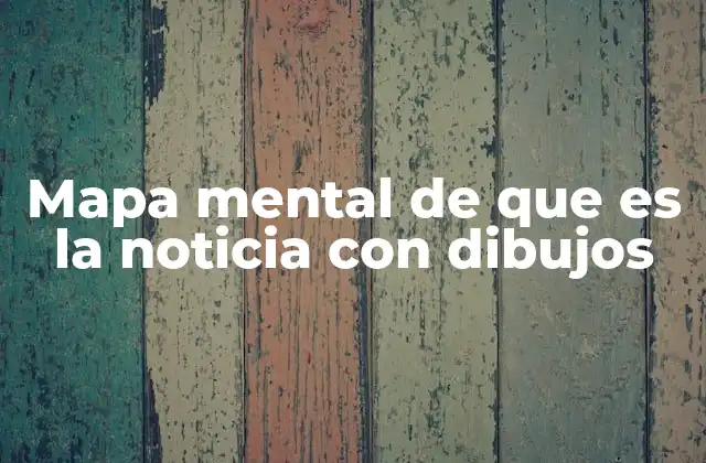 Mapa Mental de que es la Noticia con Dibujos
