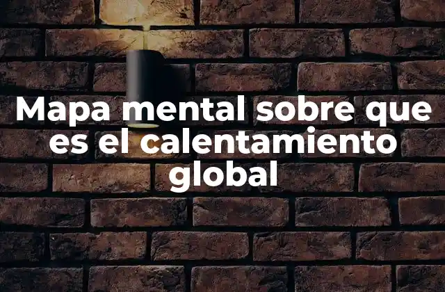 Mapa Mental sobre que es el Calentamiento Global 2 Causas del calentamiento global
