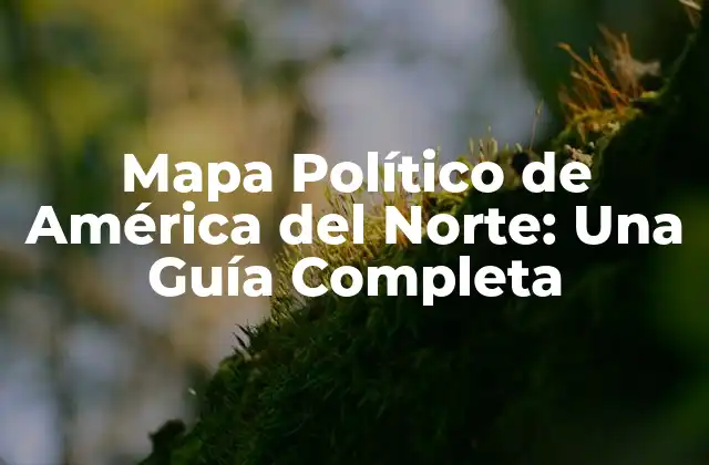 Mapa Político de América Del Norte: una Guía Completa