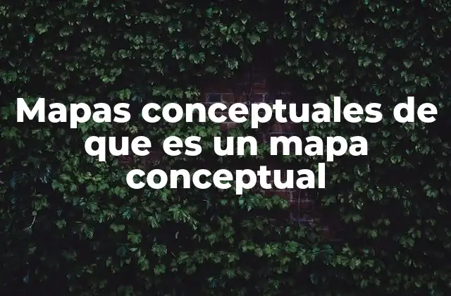 Mapas Conceptuales de que es un Mapa Conceptual