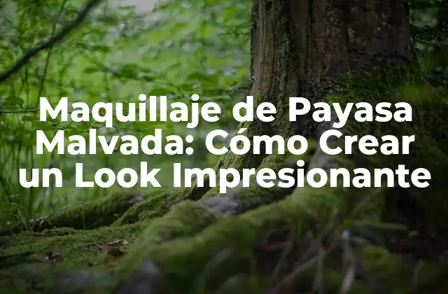 Maquillaje de Payasa Malvada: Cómo Crear un Look Impresionante