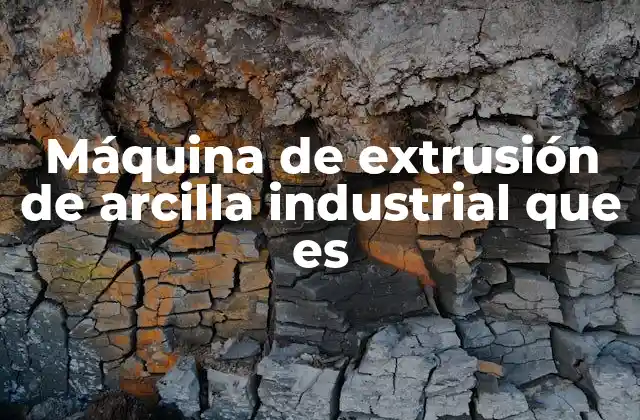 Máquina de Extrusión de Arcilla Industrial que es 2 Aplicaciones de la extrusión de arcilla en la industria cerámica