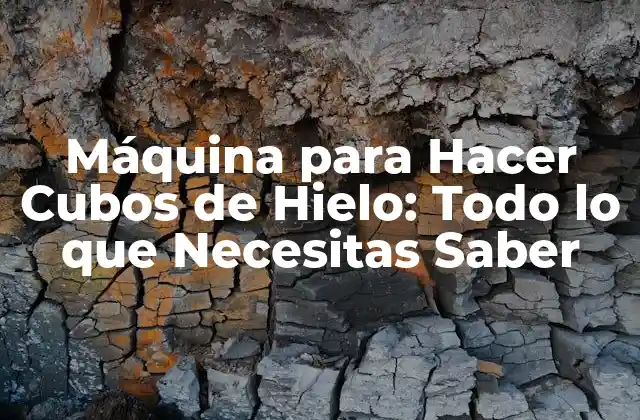 Máquina para Hacer Cubos de Hielo: Todo Lo que Necesitas Saber
