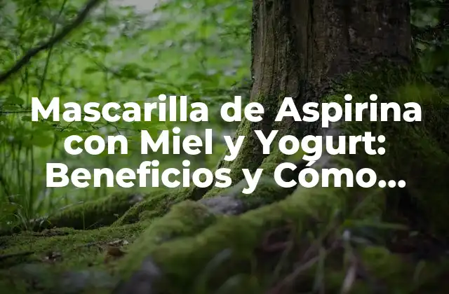Mascarilla de Aspirina con Miel y Yogurt: Beneficios y Cómo Prepararla