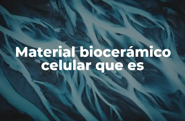 Aplicaciones de los materiales biocerámicos en la medicina moderna