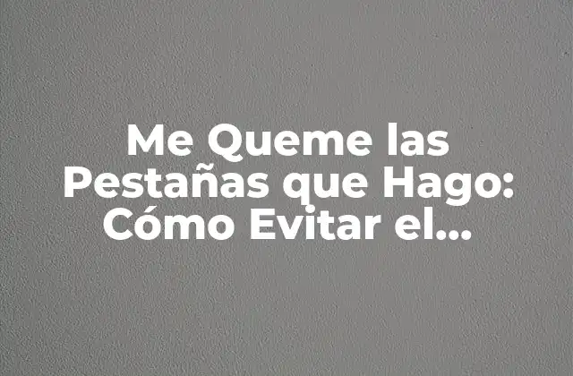 Me Queme las Pestañas que Hago: Cómo Evitar el Agotamiento y Mantener la Motivación