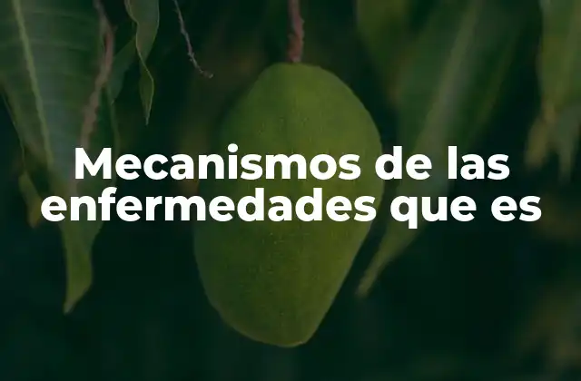 Mecanismos de las Enfermedades que es