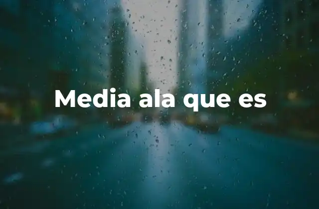 Media Ala que es