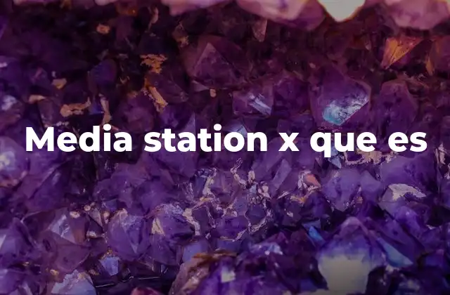 Media Station X que es