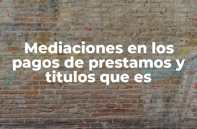 El papel de la mediación en la gestión financiera