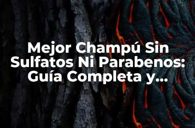 Mejor Champú sin Sulfatos ni Parabenos: Guía Completa y Actualizada