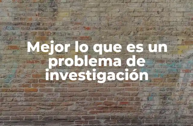 El rol del problema de investigación en el proceso científico