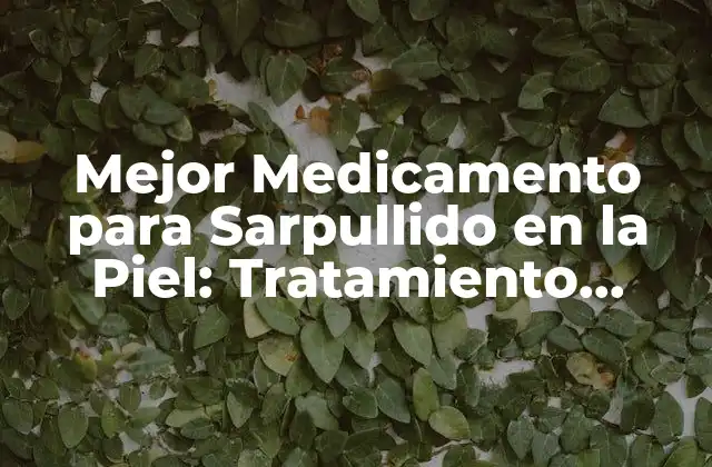 Mejor Medicamento para Sarpullido en la Piel: Tratamiento Efectivo 2 Causas del Sarpullido en la Piel