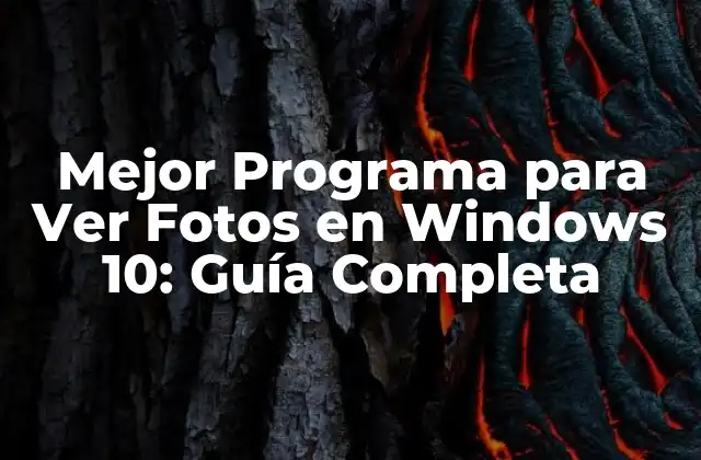Mejor Programa para Ver Fotos en Windows 10: Guía Completa