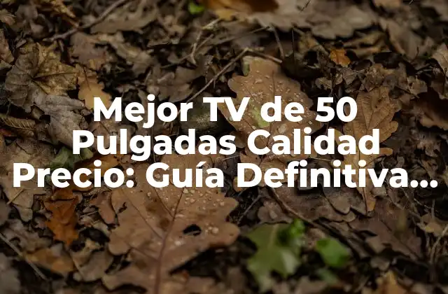 Mejor Tv de 50 Pulgadas Calidad Precio: Guía Definitiva para Elegir la Perfecta