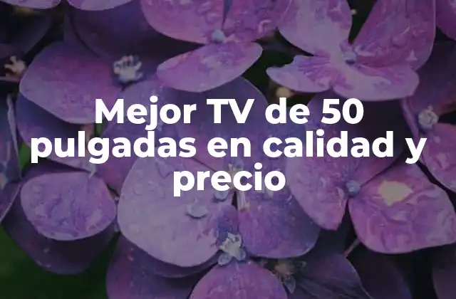 Mejor Tv de 50 Pulgadas en Calidad y Precio