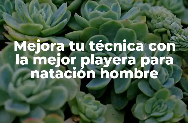 Mejora Tu Técnica con la Mejor Playera para Natación Hombre