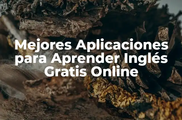 Mejores Aplicaciones para Aprender Inglés Gratis Online