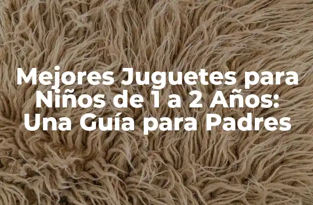 Mejores Juguetes para Niños de 1 a 2 Años: una Guía para Padres