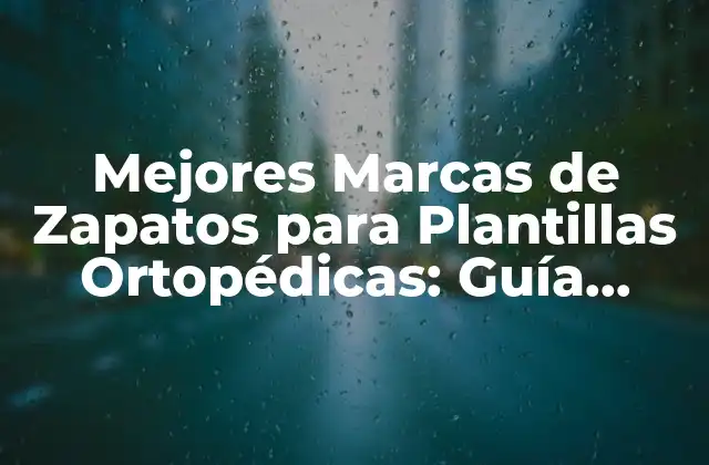 Mejores Marcas de Zapatos para Plantillas Ortopédicas: Guía Completa