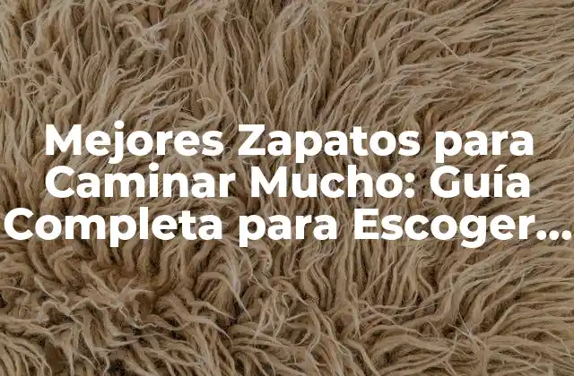 Mejores Zapatos para Caminar Mucho: Guía Completa para Escoger el Par Perfecto