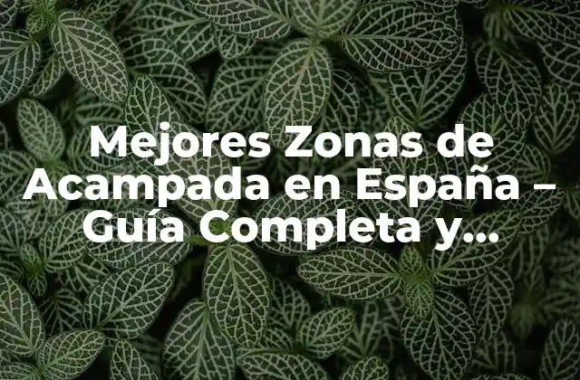 Mejores Zonas de Acampada en España – Guía Completa y Actualizada