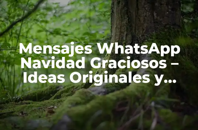 Mensajes Whatsapp Navidad Graciosos – Ideas Originales y Divertidas para Felicitar a Tus Amigos