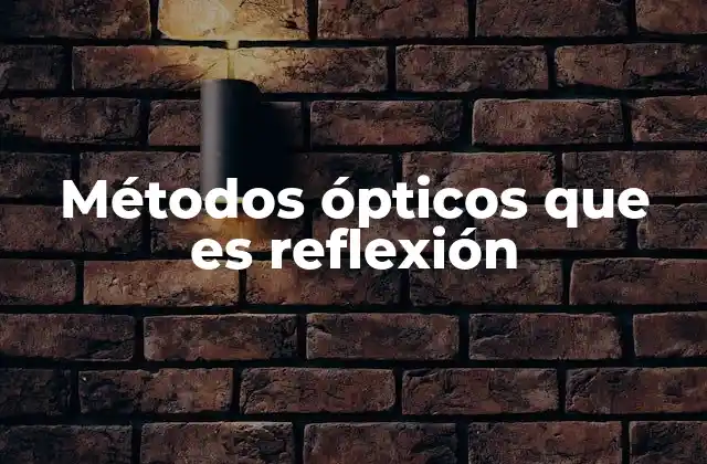 Métodos Ópticos que es Reflexión
