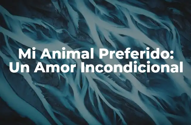 Mi Animal Preferido: un Amor Incondicional