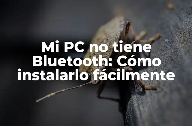 Mi Pc No Tiene Bluetooth: Cómo Instalarlo Fácilmente