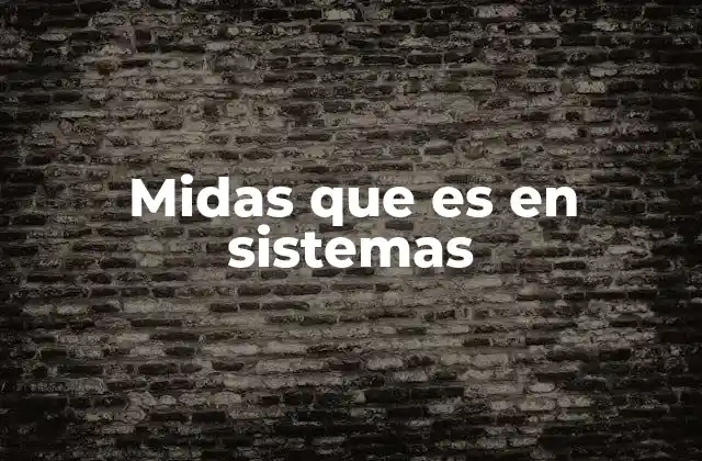 Midas que es en Sistemas