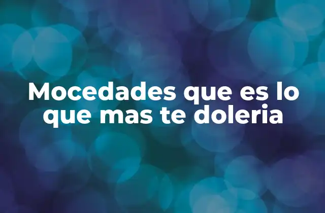 Mocedades que es Lo que mas Te Doleria