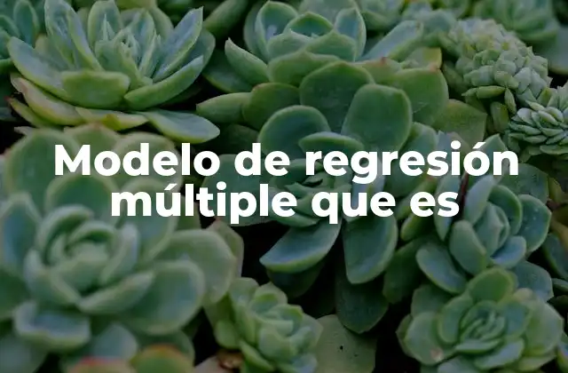 Aplicaciones del modelo de regresión múltiple en diferentes campos