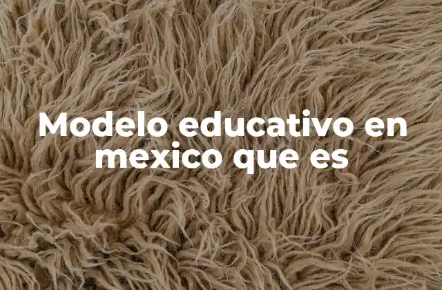 La estructura del sistema educativo en México