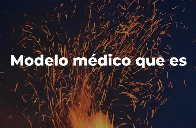 Modelo Médico que es