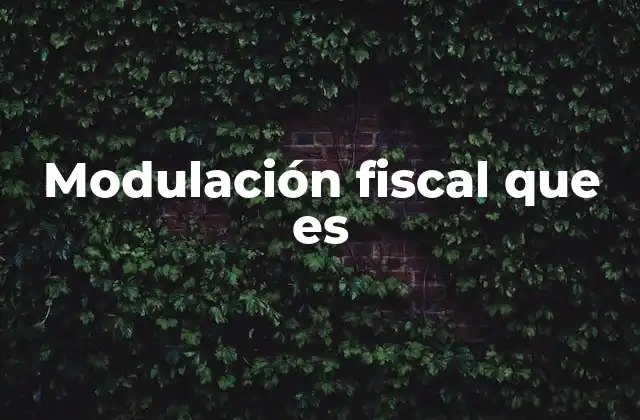 La importancia de la modulación en el sistema tributario