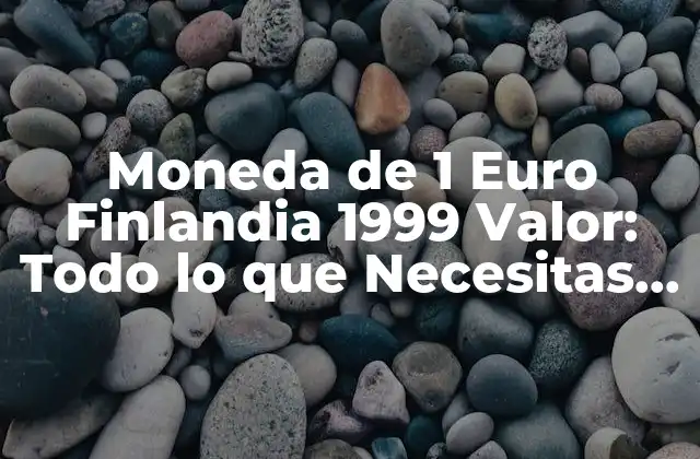 Moneda de 1 Euro Finlandia 1999 Valor: Todo Lo que Necesitas Saber