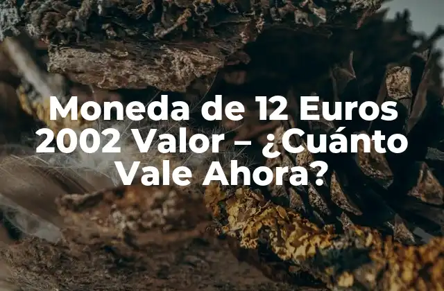 Moneda de 12 Euros 2002 Valor - ¿cuánto Vale Ahora? 2 Historia de la Moneda de 12 Euros 2002 Valor