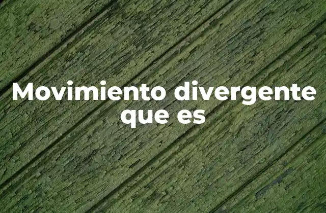 Movimiento Divergente que es