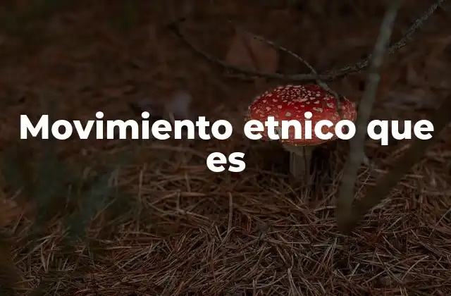 Movimiento Etnico que es 2 La importancia de los movimientos étnicos en la sociedad contemporánea